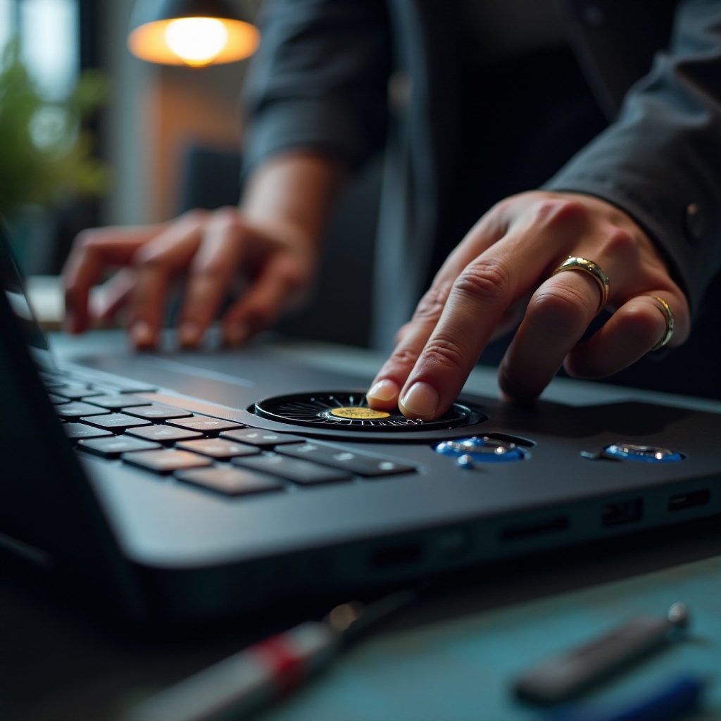 how to clean the fan on a hp laptop